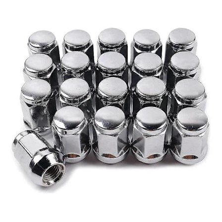 20 kpl 14x1,5 Kromiset pyöränmutterit 19mm Kuusiokanta 35mm Korkeat, Yhteensopivat Chevrolet 1999-2021 kanssa[JSR]
