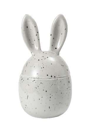 Åhléns Home Burk med lock BUNNY 22 cm Inredningsdetaljer Beige ONESIZE