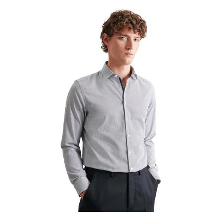 Seidensticker Business Shirt Slim , Blauw , Heren , Maat: L