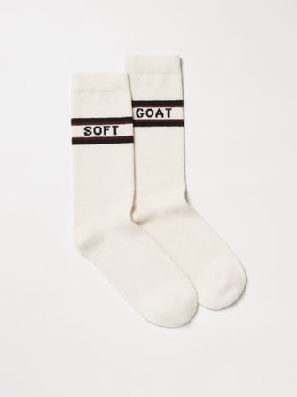 Soft Goat - Ski Socks - Cashmere socks baby - 36-38 - Off White