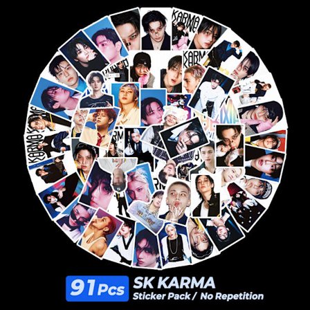 Skids 91 Koreanske Bølge Klistermærker KARMA 2025 Nyt Album Perifer Dekoration Samling Foto Klistermærker Instagram Foto Klistermærker