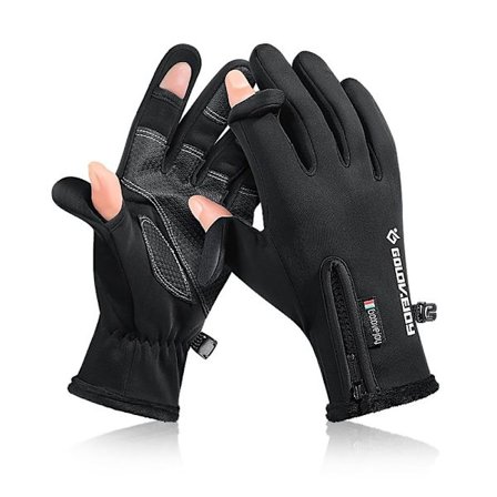 Vinter taktiske handsker Opvarmede fleecinghandsker SORT XL
