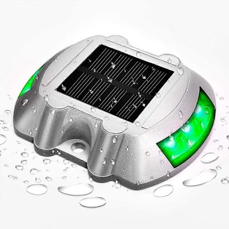 1-pack Solcellsdäckslampa LED Uppfartslampa Brygglampa för Trappsteg Gångväg Trappor Trädgård Mark Gård [DB]