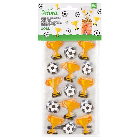 Cellofanposer Fodbold 20-pak