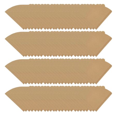 100 Naturlige Engangs Kaffefiltre til 2 til 4 Kop Brygning Hjemme Cafe Brug