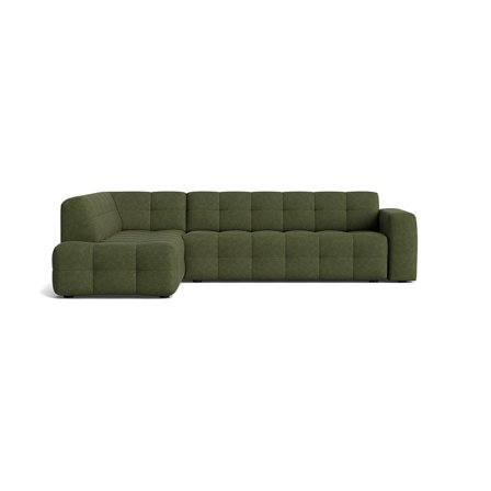 Paris Hjørnesofa, Venstrevendt - Aragon Grøn - 294x220x77cm - Elegant & Robust Design, Uovertruffen Komfort - Perfekt til Moderne Hjem