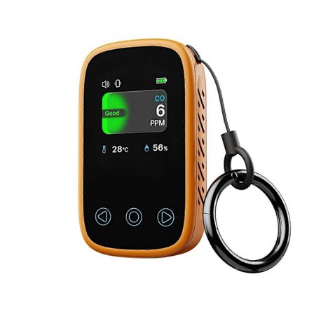 Reise Karbonmonoksiddetektor Mini Campingtelt Alarm, Oransje