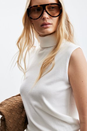 Premium Selection Retro Acetate Sunglasses - Solbriller - Brun - One Size