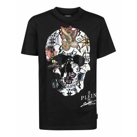 Philipp Plein Utk0129Pjo002N T-Shirt Sort, Herre T-shirts, Størrelse: M