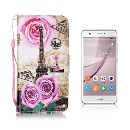 Huawei Nova läderfodral med handledsrem - Eiffeltornet