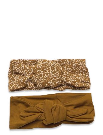 Petit Fleur Headband 2-Pack Brown Müsli By Green Cotton