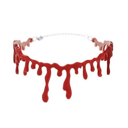 Valuva veri Halloween-juhlien choker-kaulakoru vampyyri-asuste