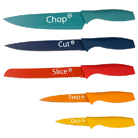 Masterchef Vivid -veitsisarja, jossa 5 veistä - värikäs - Tunne