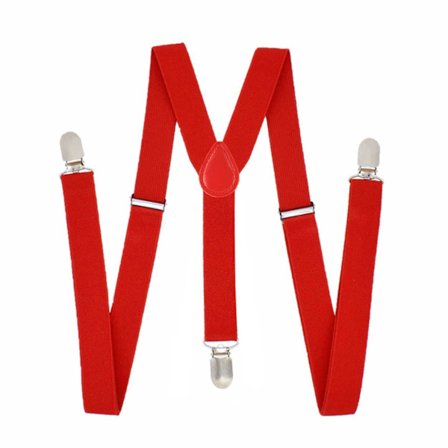 Smukke smalle røde beslag med klemmer 2,5cm