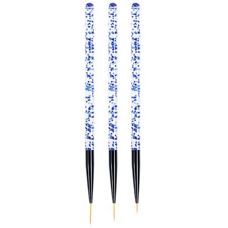 3 st Nail Art Penslar (Blå Stång), Akryl Nail Art Design Målnin