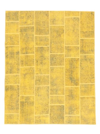 200X245 Tapis Patchwork Moderne Orange (Laine, Perse) Carpetvista