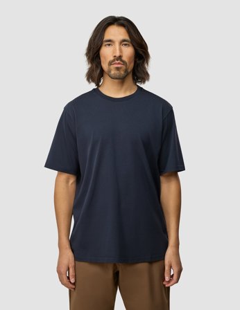 Shaping New Tomorrow - Supima T-shirt - Dark Navy - Box Fit - Herr - Storlek M