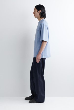 COS Homme T-Shirt Épais Oversize in Bleu