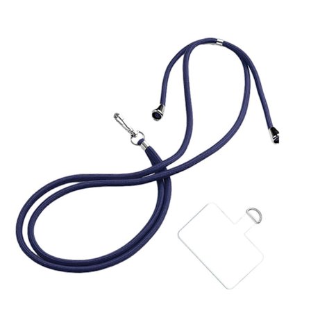 Telefonhalsband med märken Justerbar halsrem Nylonhalsband för de flesta smartphones Crossbody axel-halsrem mörkgrå [DB]