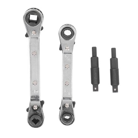 HVAC-servicenøgle 3/8 til 1/4in 5/16 til 1/4in rustfrit stål høj hårdhed køleteknik skraldenøgle