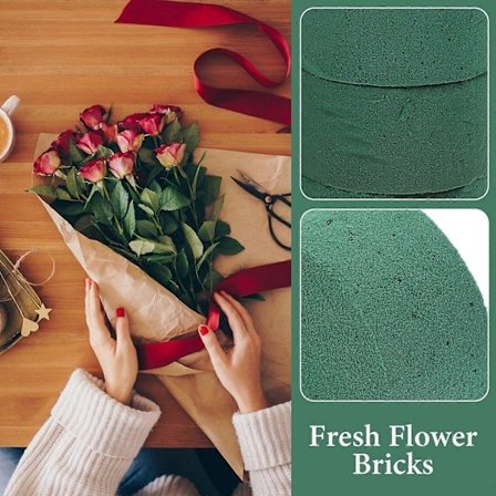 8 st Blomster Oasis Rund Konstgjord Blomster Oasis Block för Blomsterarrangemang