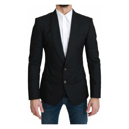 Dolce & Gabbana - Kavajer - Svart - Herr - Storlek: S, Herr, Storlek: S