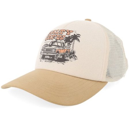 Salty Crew - Beige trucker Keps - Good Times Offwhite/Khaki Trucker @ Hatstore