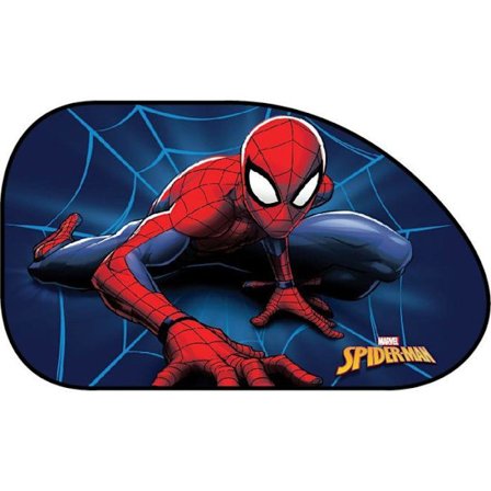 Pare-Soleil Bil - Marvel - Spiderman - UV Beskyttelse - 65x35 cm - Sugekop Montering