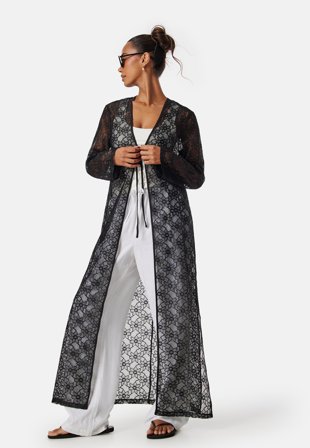 Pieces Pctilde Lace Ankle Kimimo Black Klær