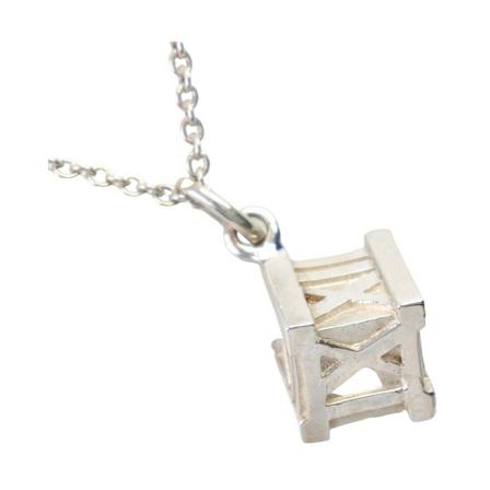 Tiffany & Co. Pre-owned, Necklace Grijs, Dames, Maat:ONE Size,Zilver