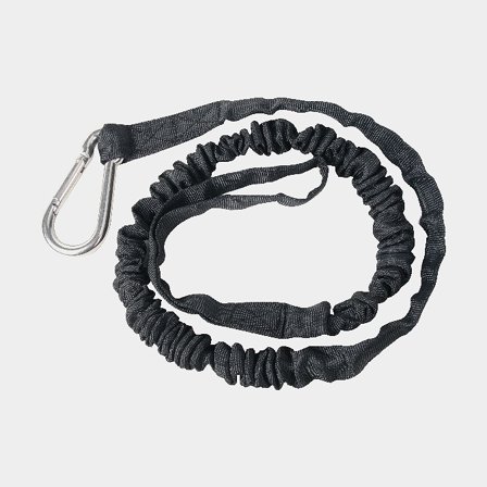 Cabo de amarre con mosquetón trenzado 1852-Marine DockMate, extra elástico, núcleo de goma con recubrimiento de nailon resistente a los rayos UV, 0.82