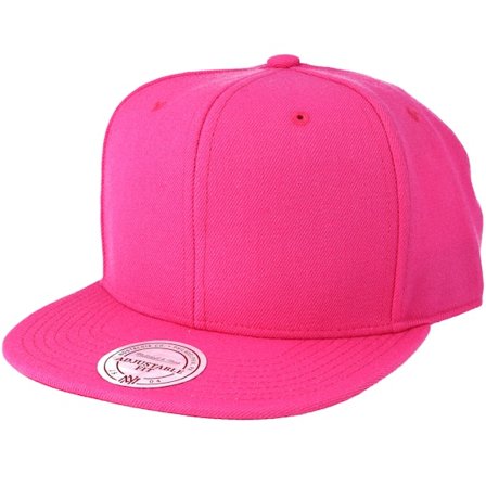 Mitchell & Ness - Pink snapback Czapka Z Daszkiem - Blank Pink Snapback @ Hatstore