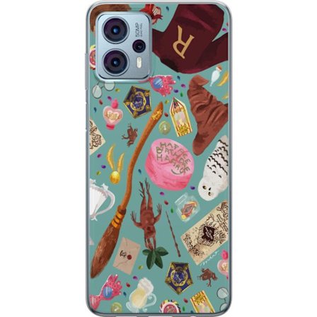 Kompatibelt Mobildeksel til Motorola Motorola Moto G23 Magisk illustrasjon med trollstav, hatt og fantastiske gjenstander i leken eventyrstil