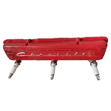 Ny Vintage Corvette Script Ventilkåpa Hängare, Klädhängare Väggmonterad, Heavy Duty, Klädhängare Väggmontering, 100% Ny