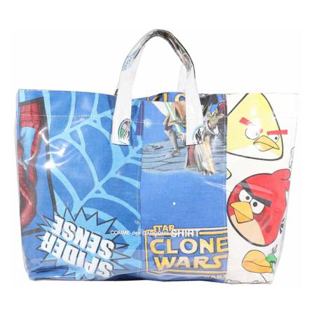 Comme des Garçons, Tote Bag Blauw, Dames, Maat:ONE Size