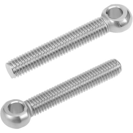 2 stk. Øyebolt løfteøye M8 x 50mm rustfritt stål 304 gjenger