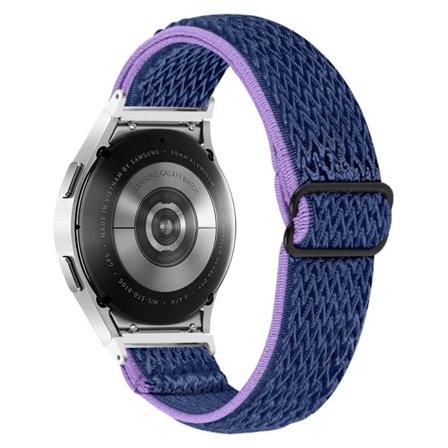 Samsung Galaxy Watch 5 / 5 Pro / 4 klockarmband i nylon - Lila Blå