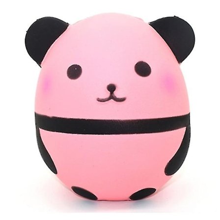 Jumbo Kawaii Panda Squishy Dyrefigur Myk Klemmeleke Rosa