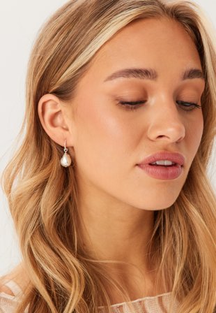 Pilgrim Sky Pearl Earrings Silver-plat silver Klær