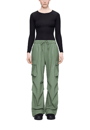 Rains Pocket Rain Pants Wide W3 Jackor Dam Grön S