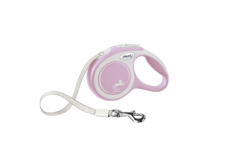 Flexi - Rullebånd New Comfort Tape, 3m, XS, maks 12 kg, Rosa - Hund - Halsbånd - ZOO.no