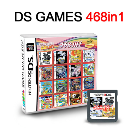 468 i 1 Album Videospil Kort Cartridge Konsol Kort til Nintendo Ds 3ds 2ds Nds Ndsl Ndsi 468 i 1