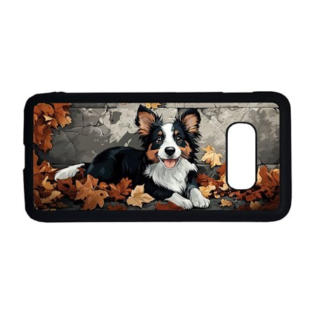 Barn Söt Tecknad Border Collie Hund Samsung Galaxy S10E Mobiltelefon Skal