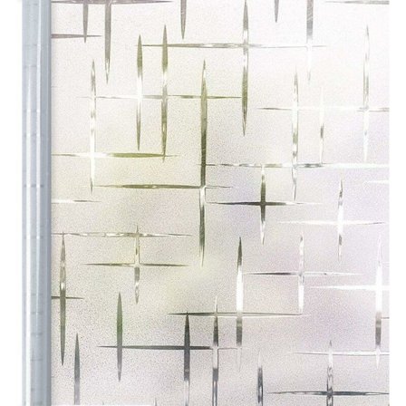 Fönsterfilm med frostat korsmönster 90 x 200 cm