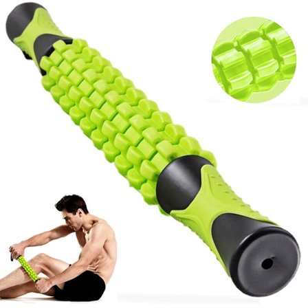 Muskelrulle Massagestav til Atleter, Dybdegående Vævsmassage Stav Værktøjer, Lægmasserulle, Rygben Massager til Ømme Muskelsmerter Lindring 