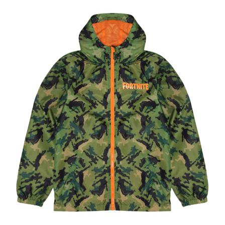 Fortnite Boys Dancing Emotes Camo Raincoat 10-11 Years Green