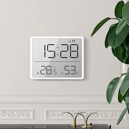 Ultra Thin Electronic Clock Simple Digital Clocks Wall Mounted LCD Disply