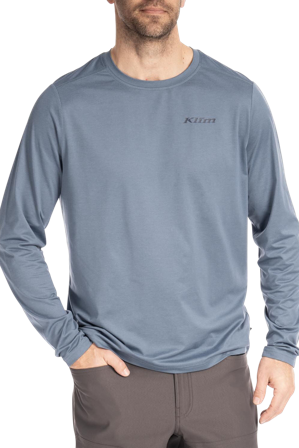 T-Shirt Manches Longues Klim Static Peak Bleu Fusion L