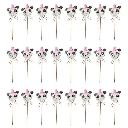 24 st Panda Tårtdekorationer, Mycket praktiska