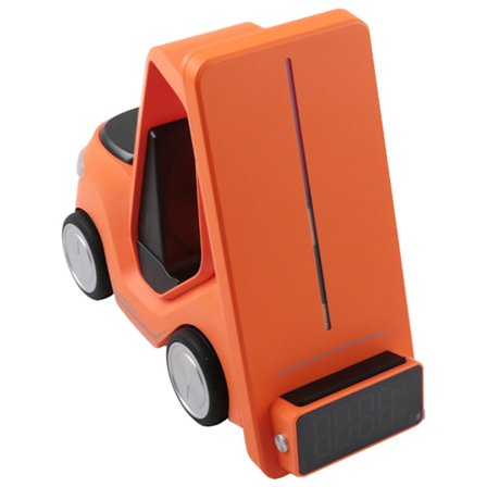 3-i-1 Ladestasjon 15W Trådløs Laderstativ, Magnetisk Ladestasjon for Flere Enheter med Tidsvisning